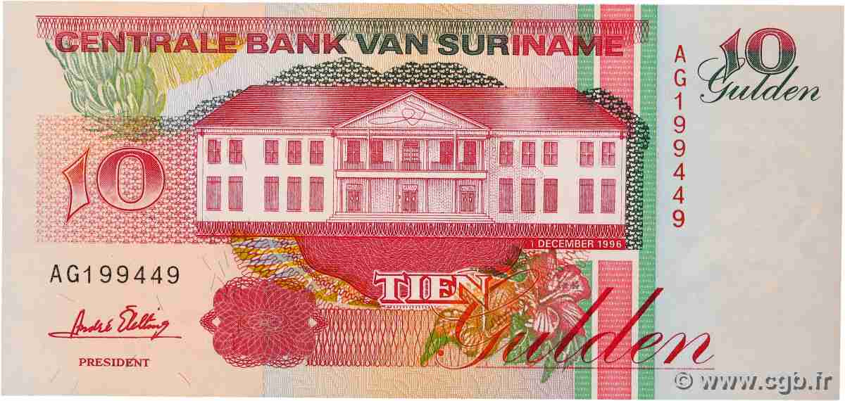 10 Gulden SURINAM 1996 P.137b ST