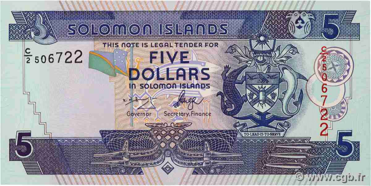 5 Dollars SOLOMON-INSELN 2006 P.26 ST
