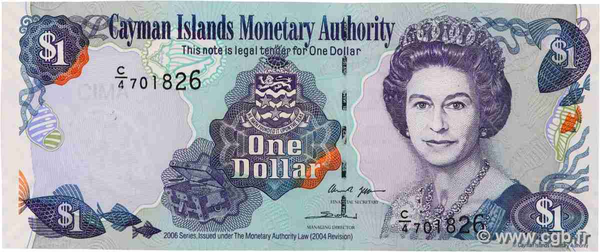 1 Dollar CAYMAN ISLANDS 2001 P.26c UNC