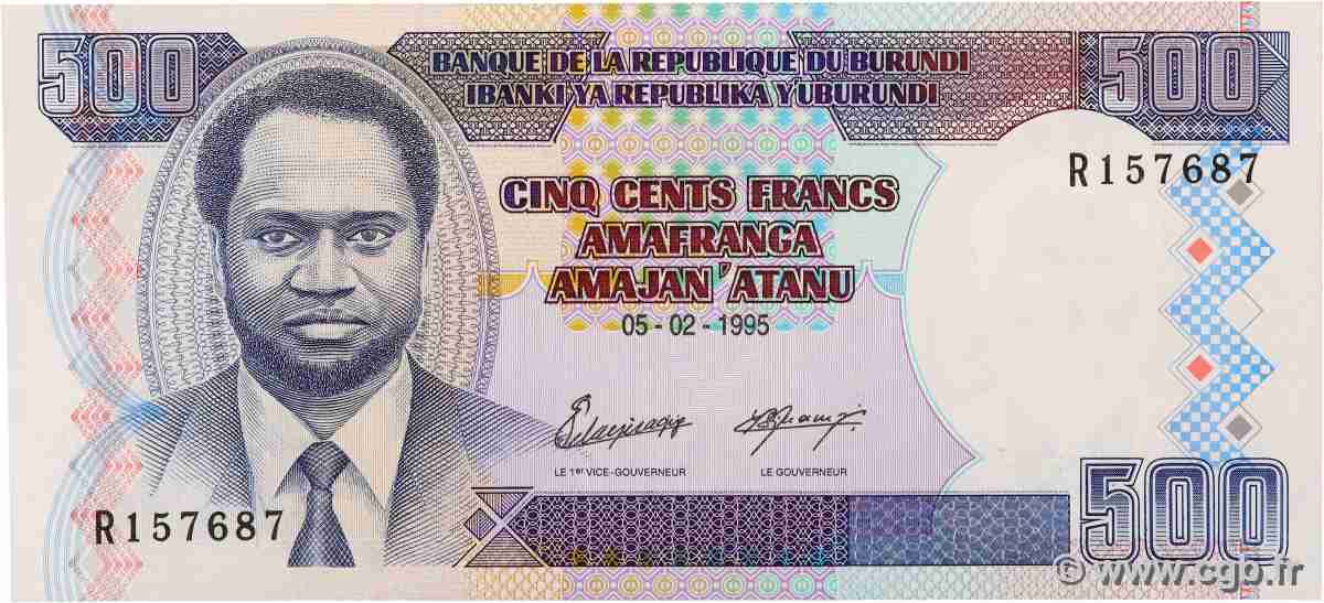 500 Francs BURUNDI 1995 P.37A NEUF