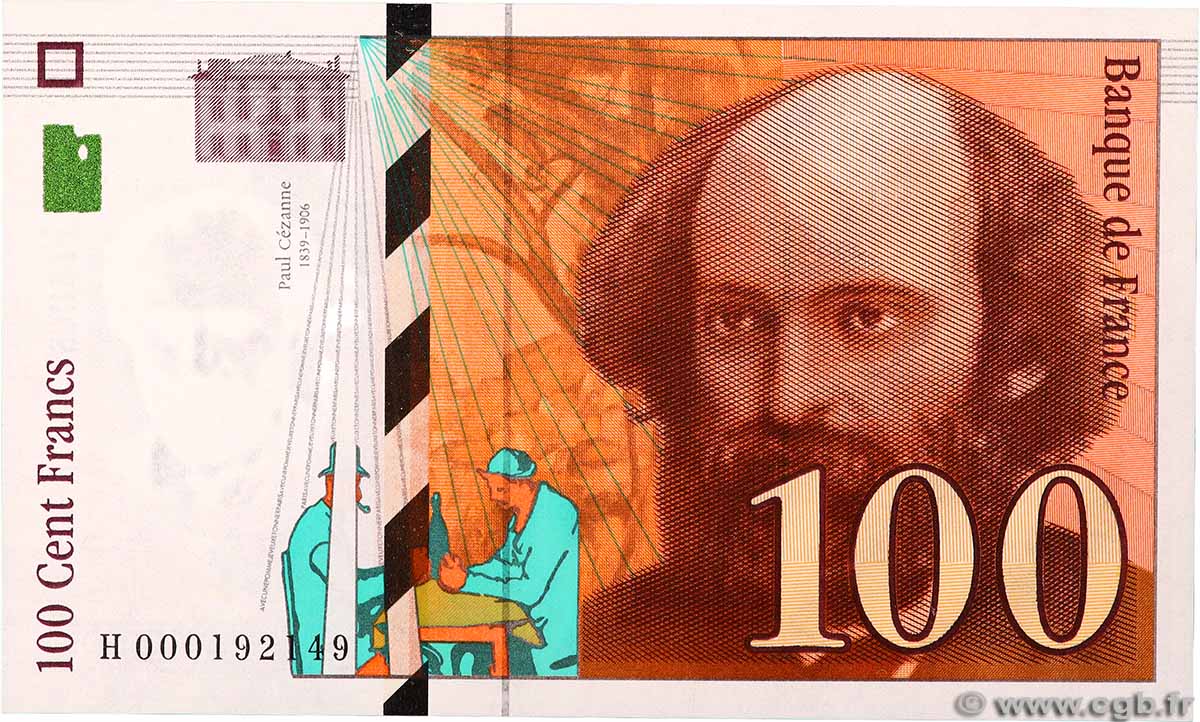 100 Francs CÉZANNE FRANKREICH 1997 F.74.01 ST