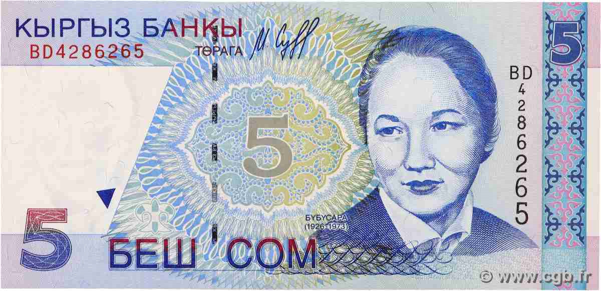 5 Som KIRGUIZISTáN 1997 P.13 FDC