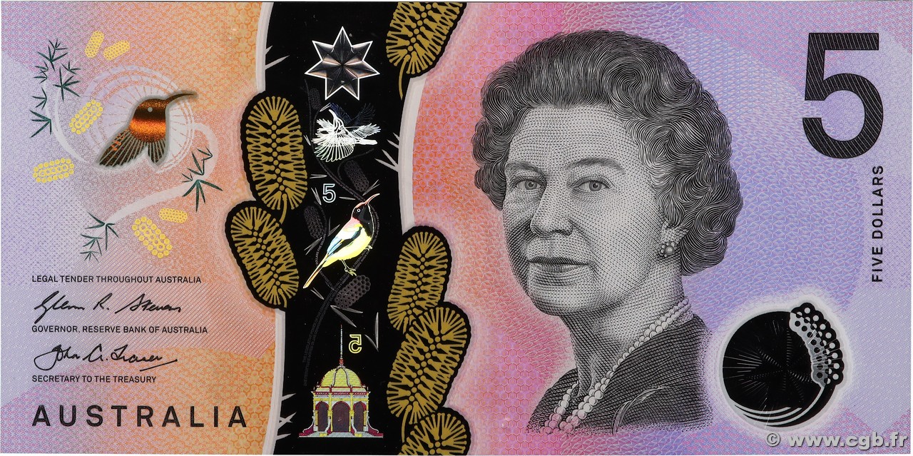 5 Dollars AUSTRALIEN 2016 P.62 ST