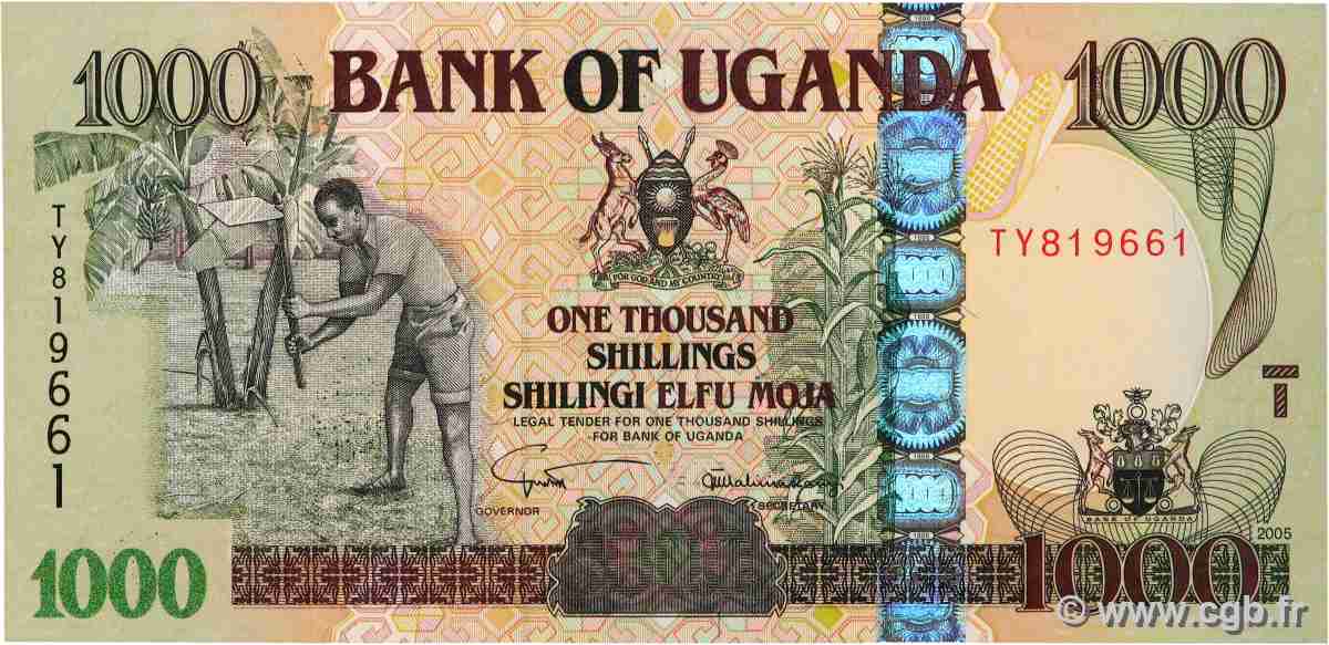 1000 Shillings OUGANDA 2005 P.43a NEUF