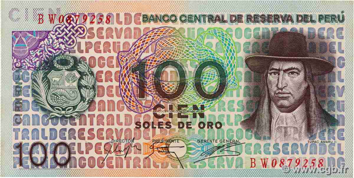 100 Soles de Oro PERU 1976 P.114 UNC