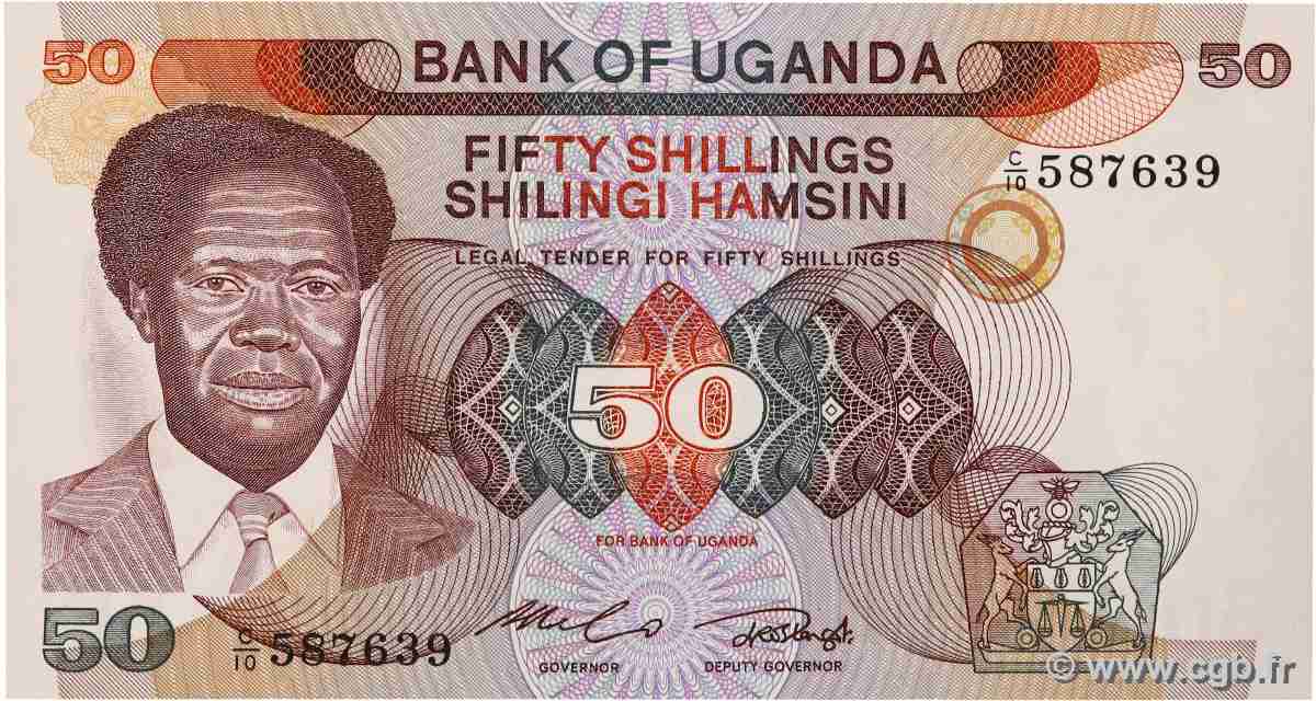 50 Shillings UGANDA 1986 P.20 ST