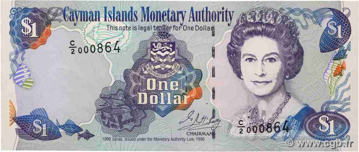 1 Dollar KAIMANINSELN 1998 P.21a ST