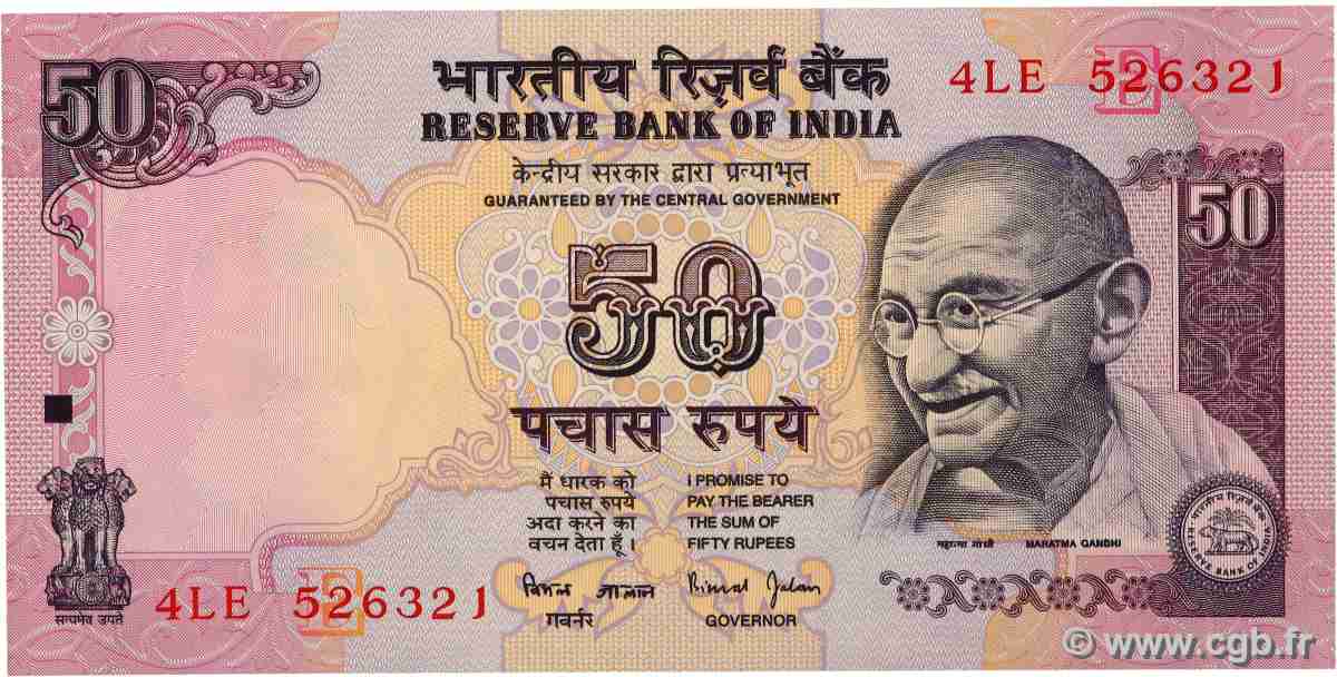 50 Rupees INDIEN
1997 P.090e ST