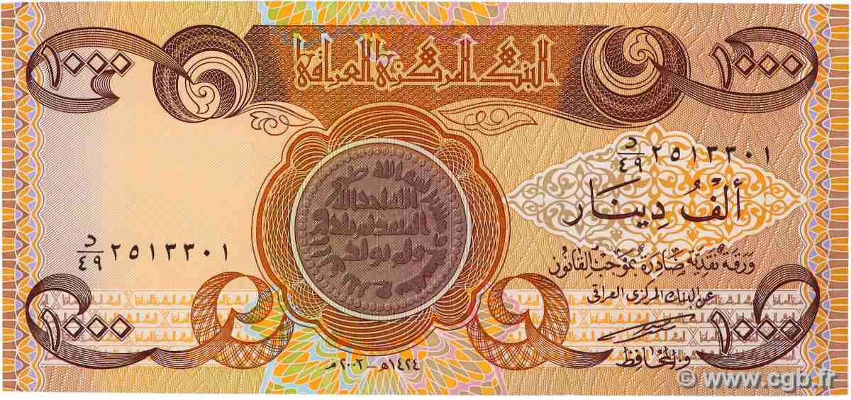 1000 Dinars IRAK 2003 P.093a ST