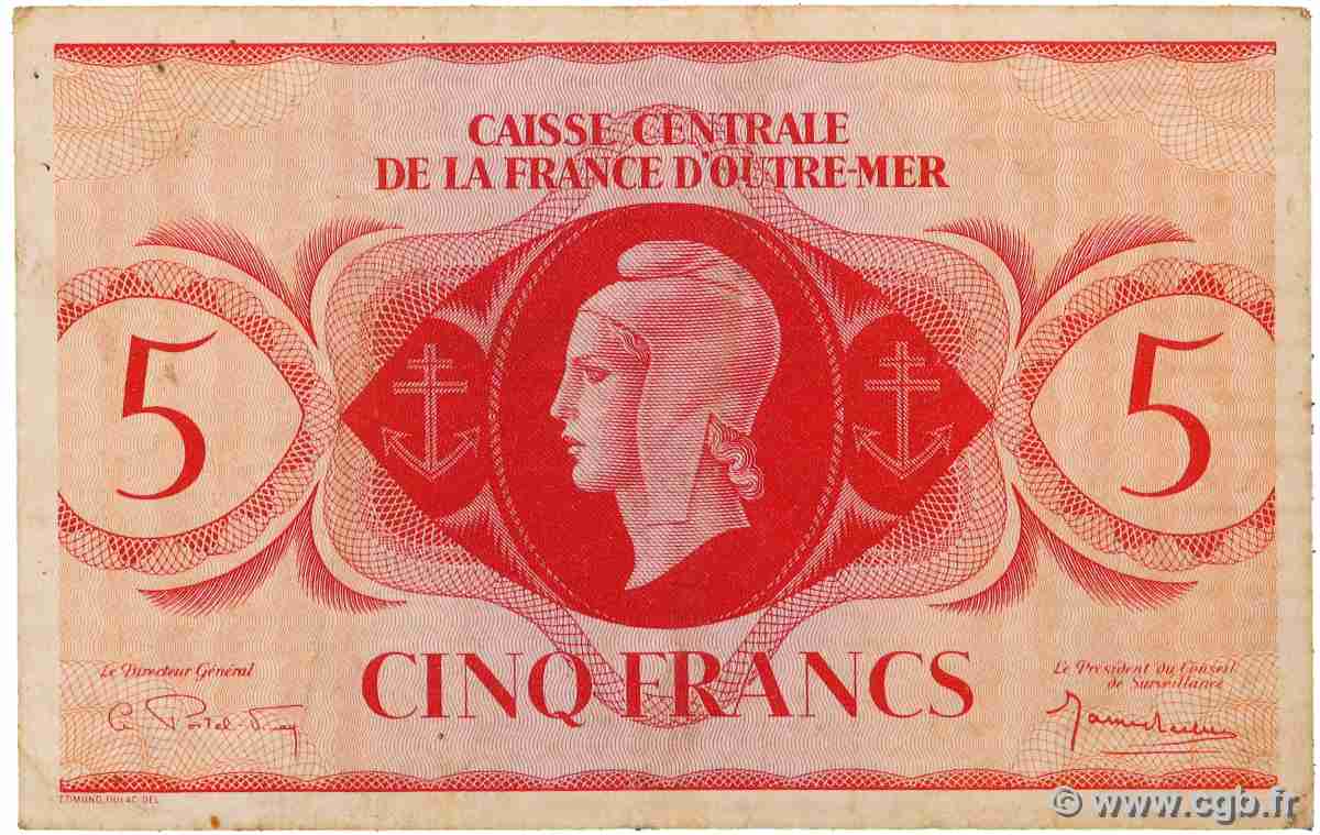 5 Francs Marianne CCFOM AFRIQUE ÉQUATORIALE FRANÇAISE 1946 A.124h SS