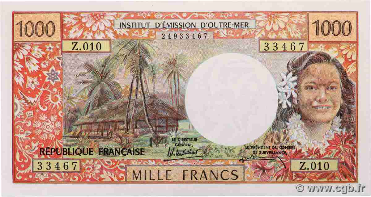 1000 Francs TAHITI 1985 P.27d FDC
