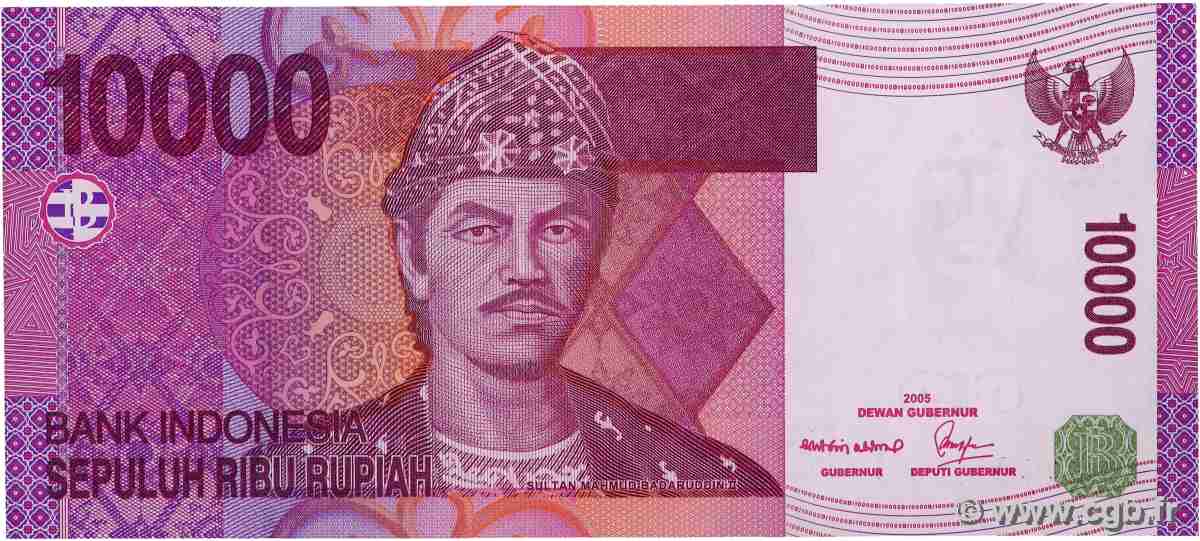 10000 Rupiah INDONESIEN 2005 P.143a ST