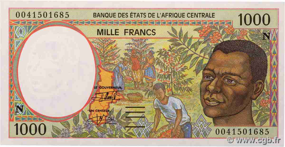 1000 Francs type 1993N GUINÉE ÉQUATORIALE 2000 A.263Ng pr.NEUF