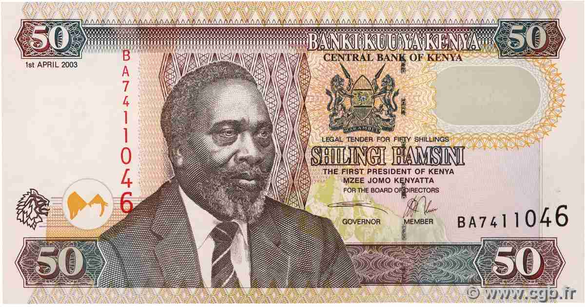 50 Shillings KENYA 2003 P.41a NEUF