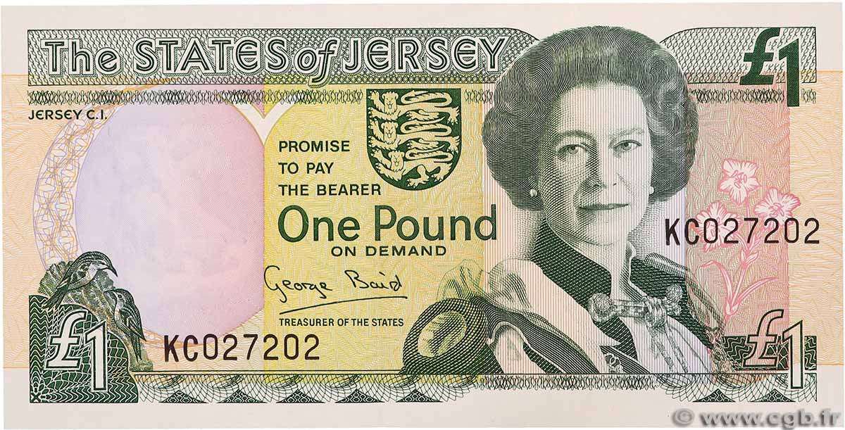1 Pound JERSEY 1993 P.20a ST