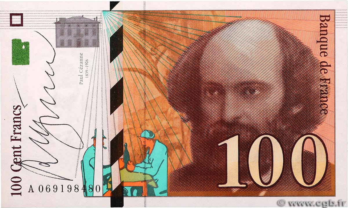 100 Francs CÉZANNE FRANCE 1998 F.74.02 UNC