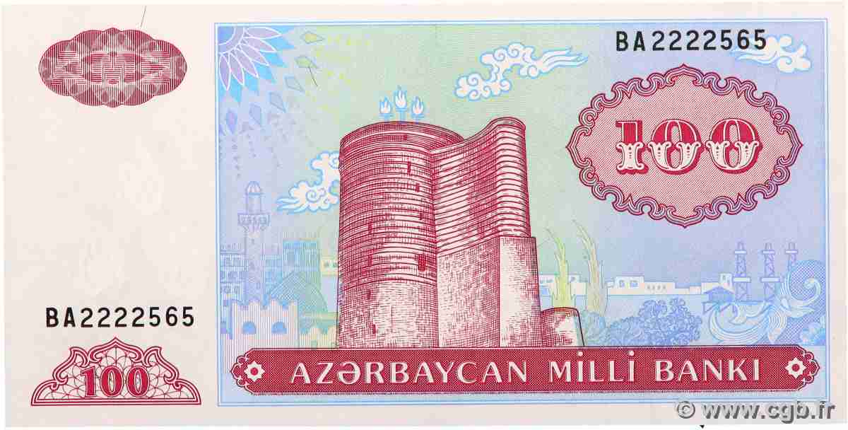 100 Manat AZERBAIDJAN 1993 P.18b NEUF
