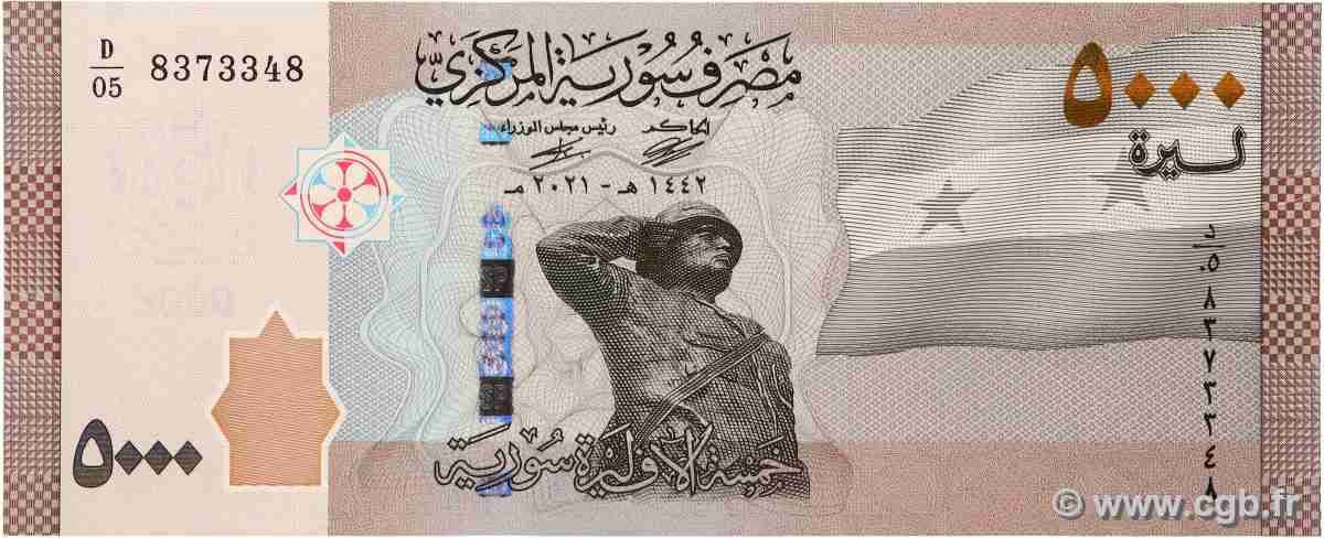 5000 Pounds SYRIE 2021 P.118 NEUF