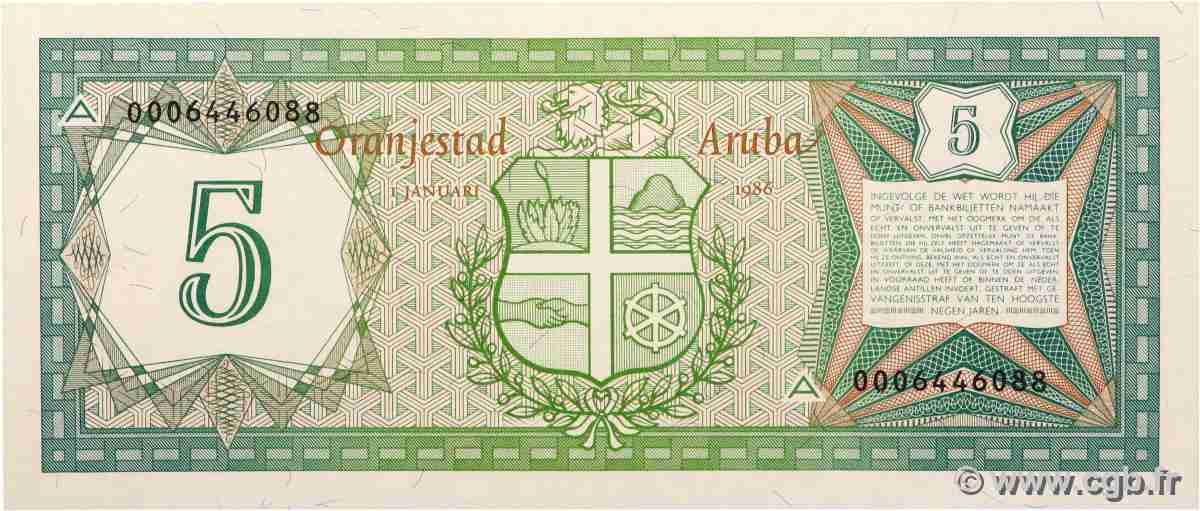 5 Florin ARUBA 1986 P.01 NEUF