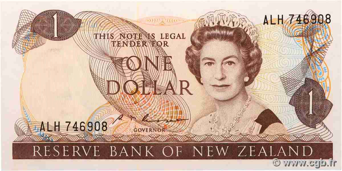 1 Dollar NEW ZEALAND 1985 P.169b UNC