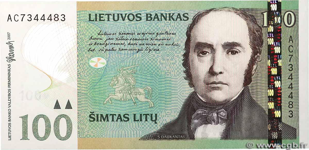 100 Litu LITUANIE 2007 P.70 NEUF