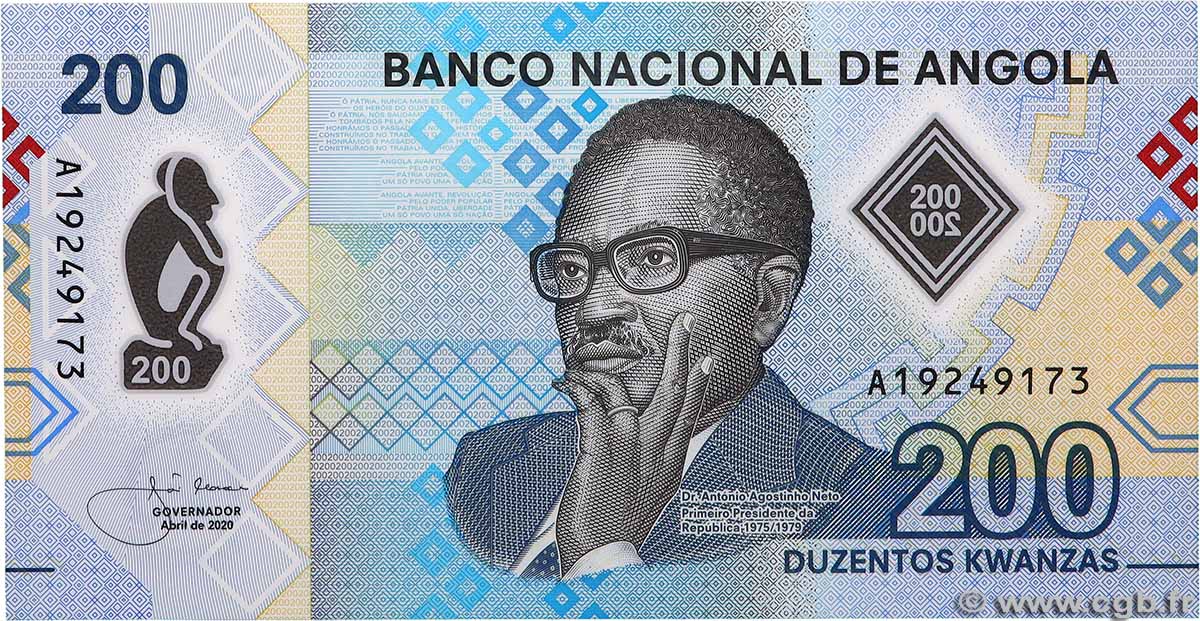 200 Kwanzas ANGOLA 2020 P.160 UNC