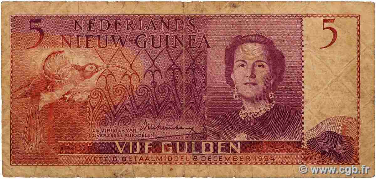 5 Gulden NOUVELLE GUINEE NEERLANDAISE 1954 P.13a B