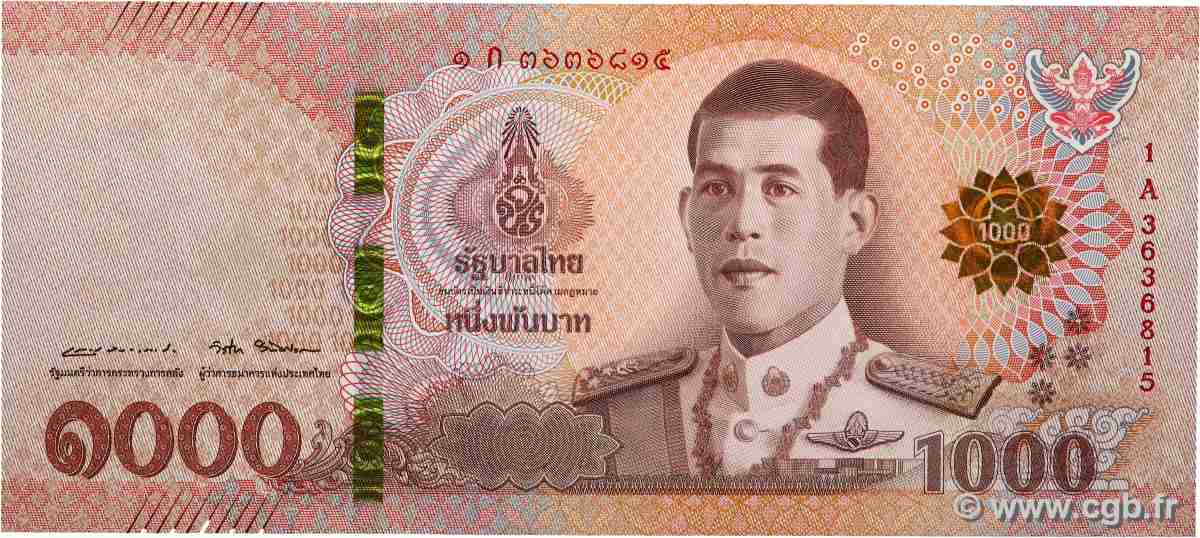 1000 Baht THAÏLANDE 2018 P.139 NEUF