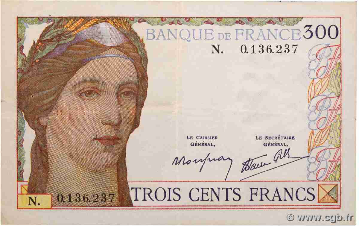 300 Francs FRANCE 1939 F.29.03 VF