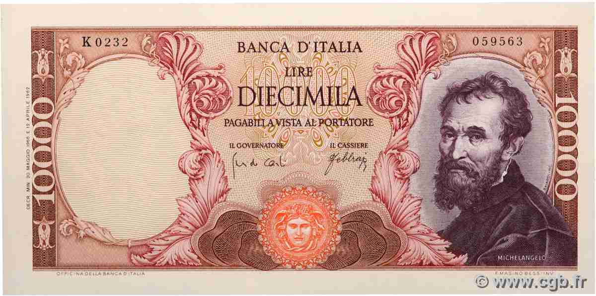 10000 Lire ITALIE 1966 P.097c pr.NEUF