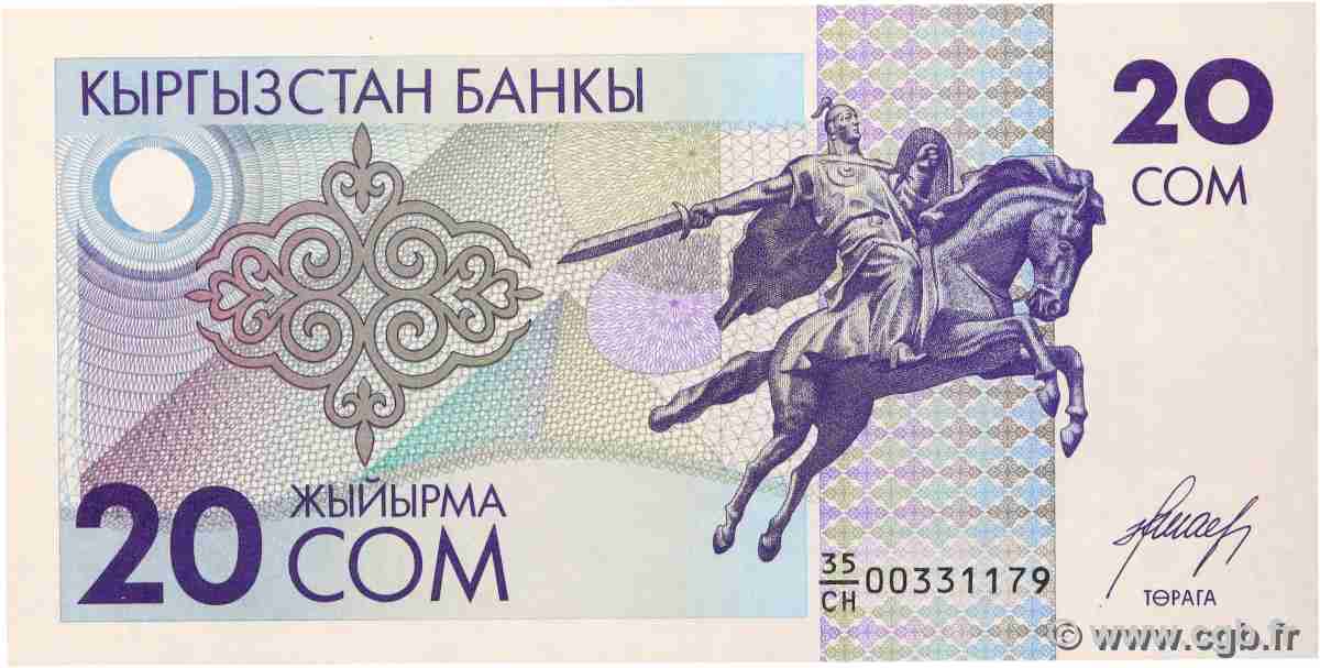 20 Som KIRGHIZISTAN 1993 P.06 NEUF