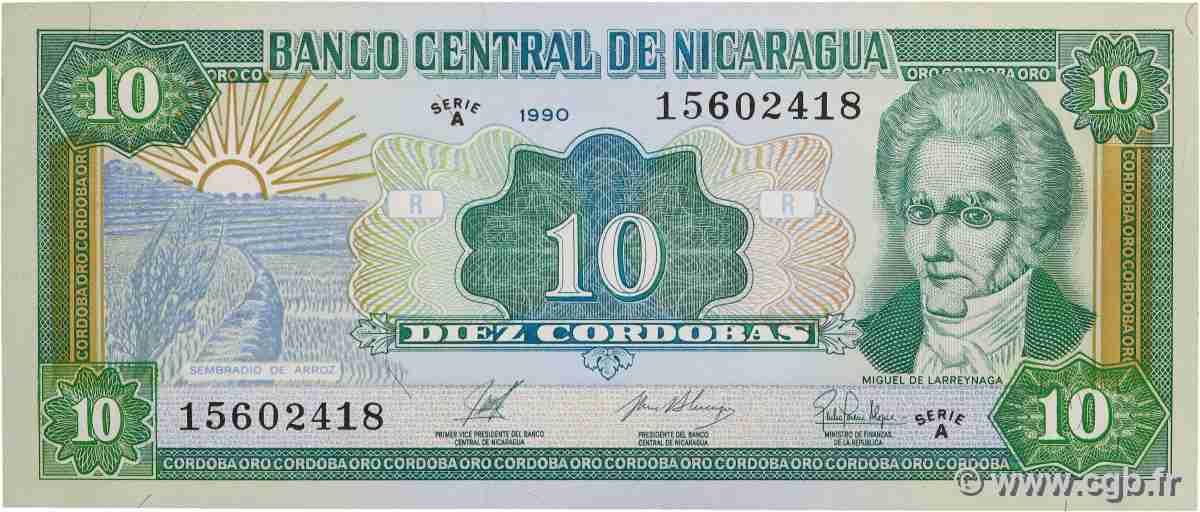 10 Cordobas NIKARAGUA 1990 P.175 ST
