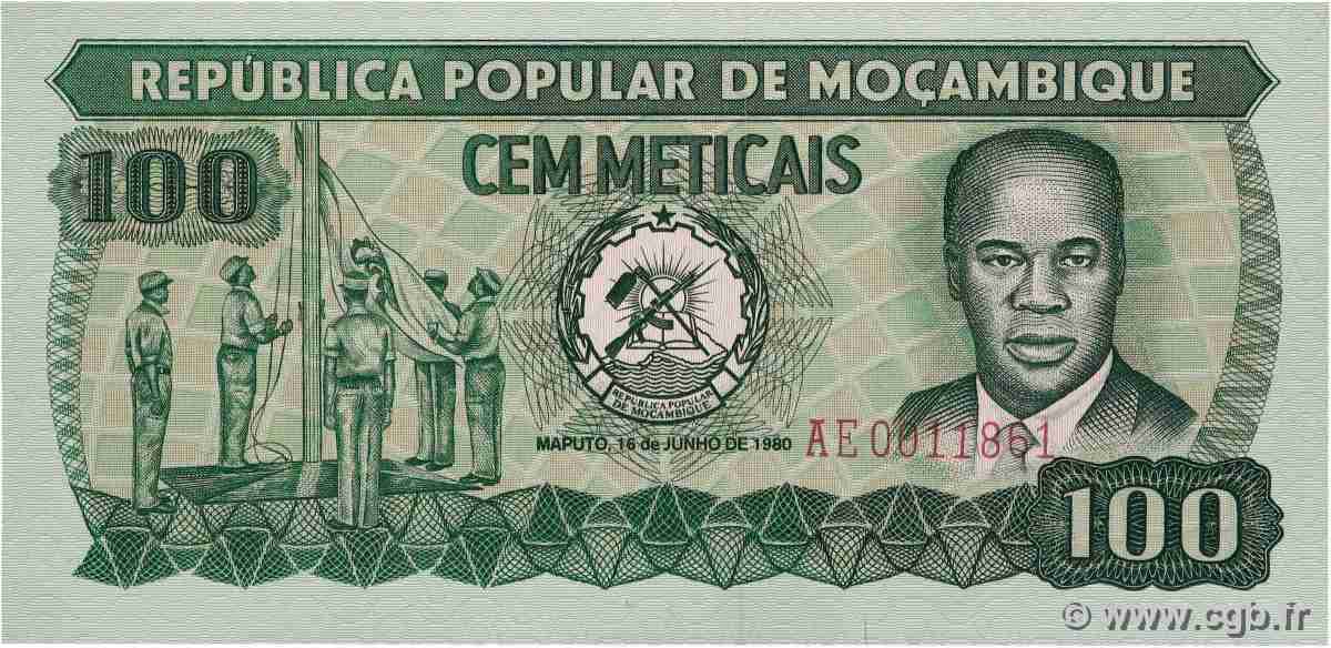 100 Meticais MOZAMBIK 1980 P.126 ST