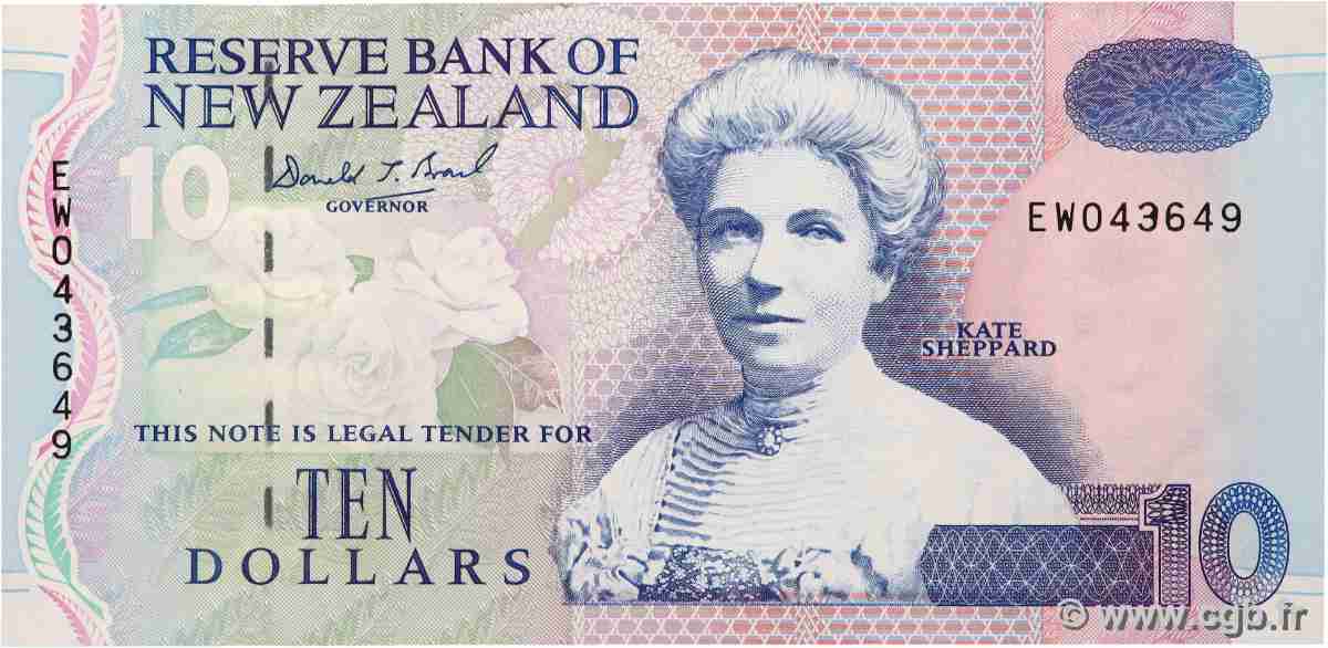 10 Dollars NEW ZEALAND 1992 P.178a UNC