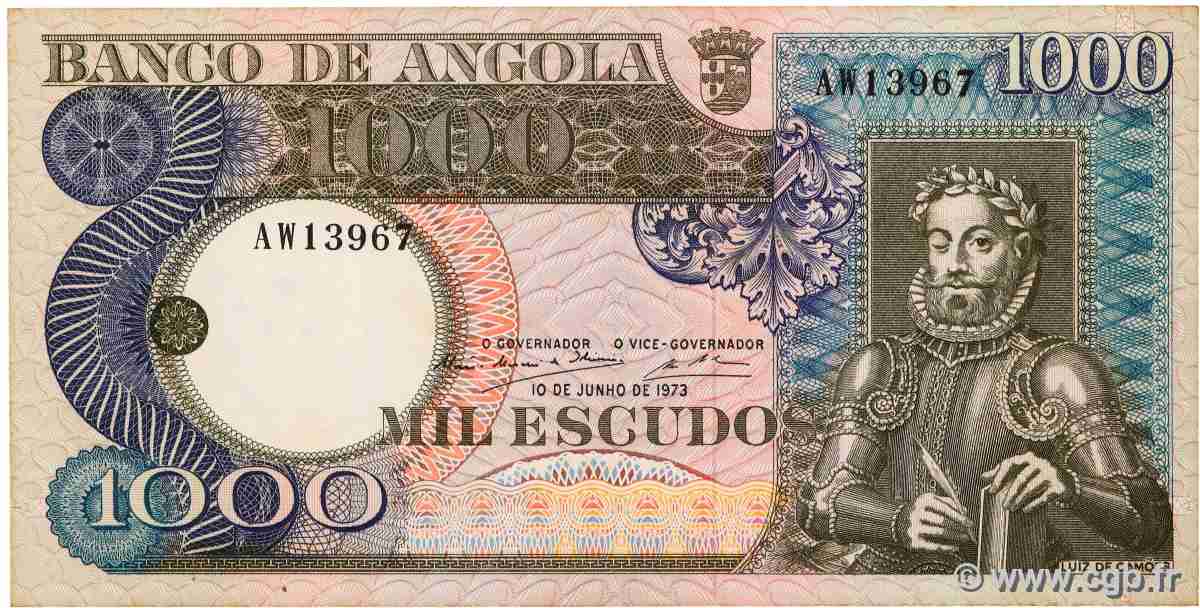 1000 Escudos ANGOLA 1973 P.108 UNC-