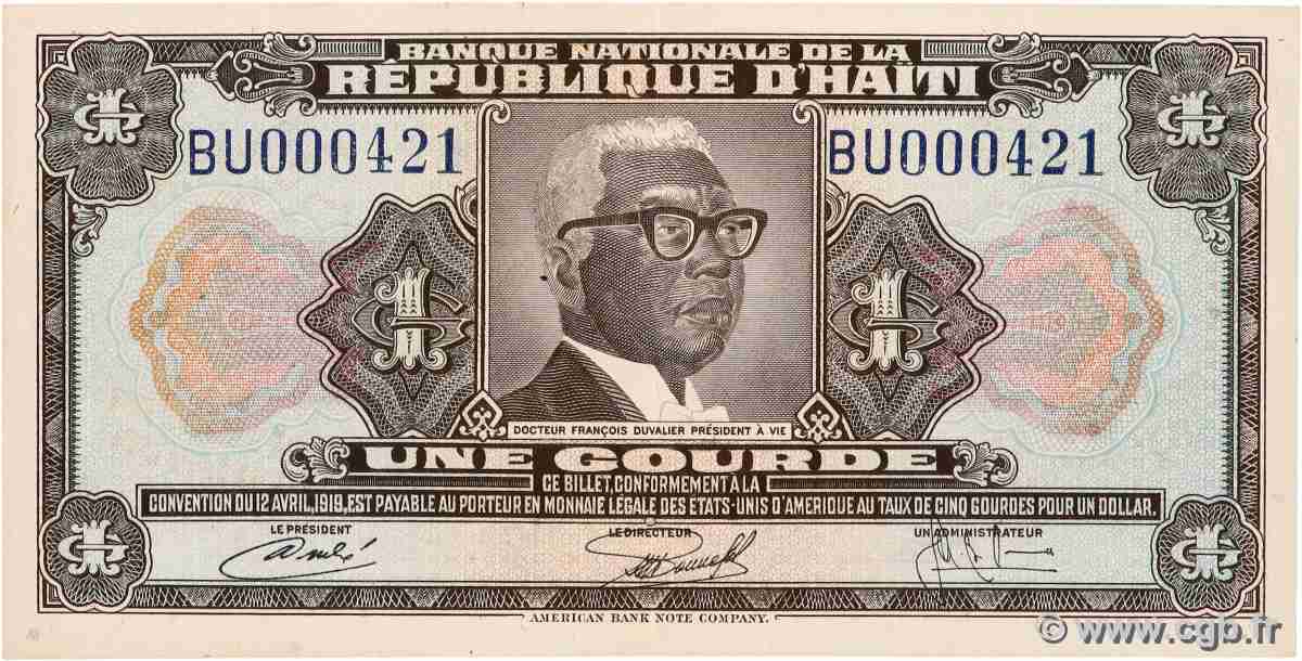 1 Gourde HAÏTI 1979 P.200 TTB+