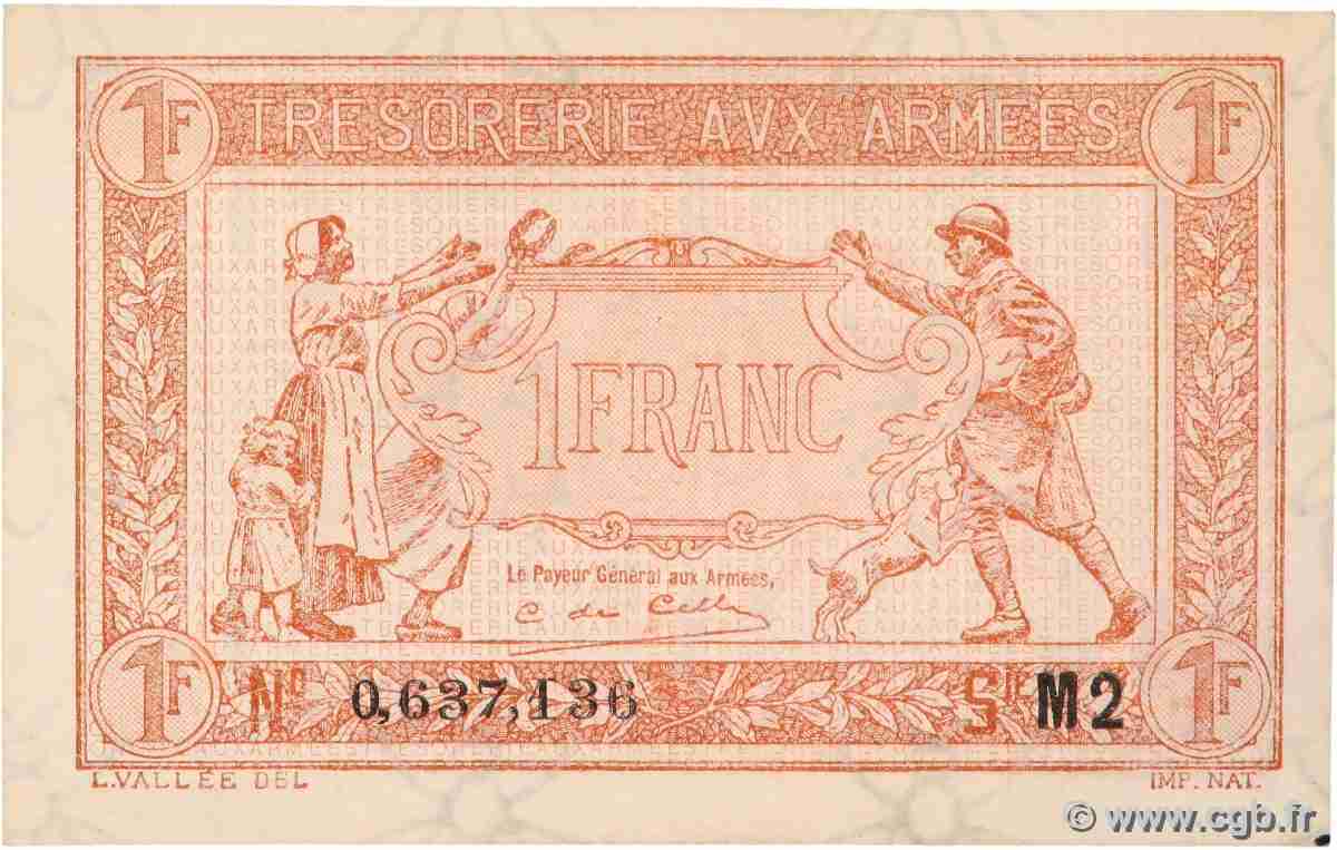 1 Franc TRÉSORERIE AUX ARMÉES 1919 FRANCIA 1919 VF.04.20 SPL