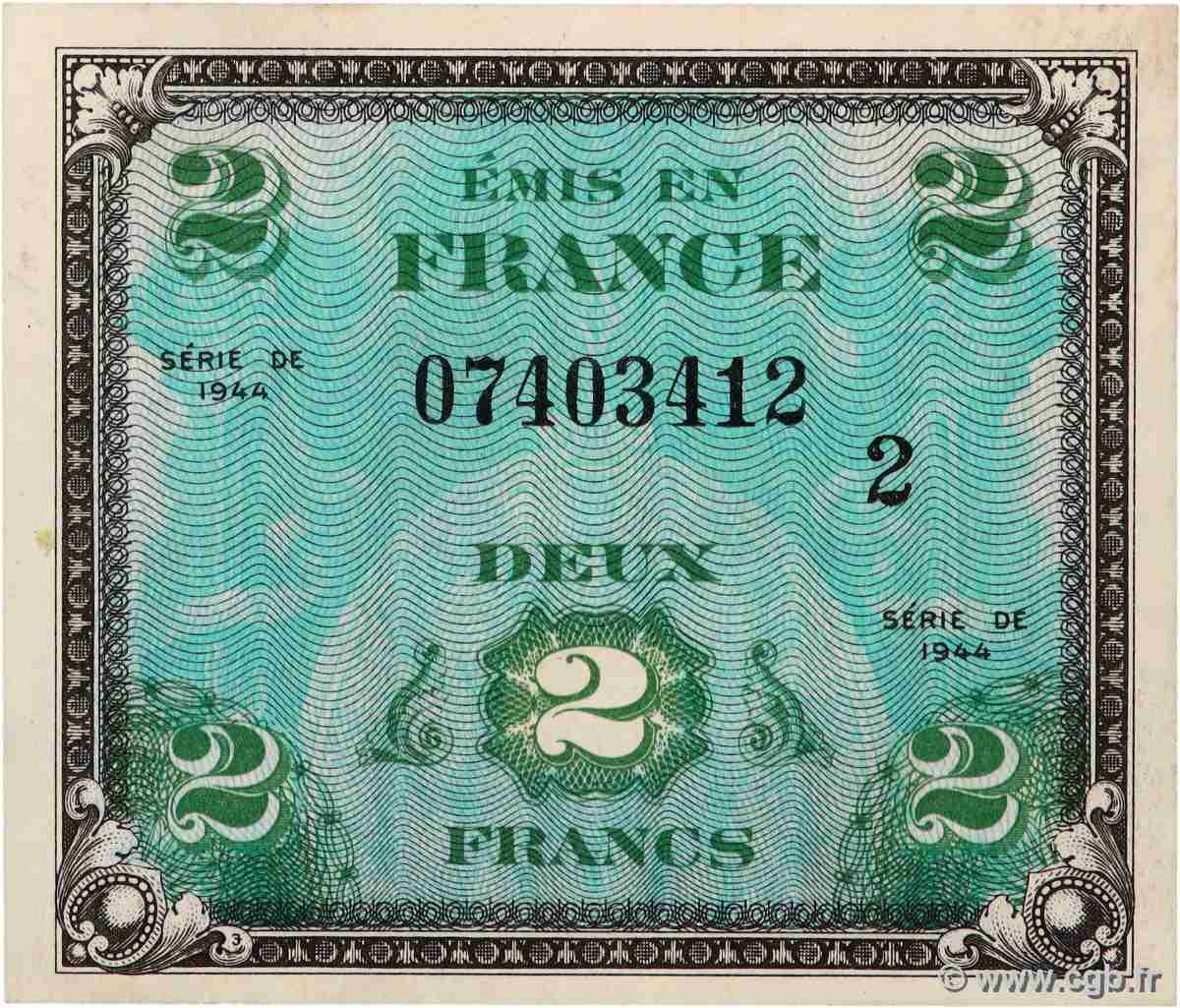 2 Francs DRAPEAU FRANCE 1944 VF.16.02 SUP