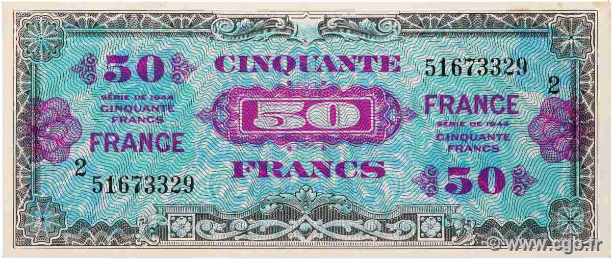 50 Francs FRANCE FRANCE 1945 VF.24.02 et 03 TTB+