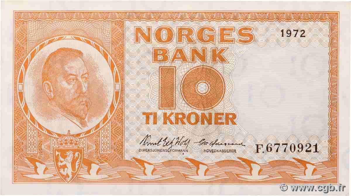 10 Kroner NORVÈGE 1972 P.31f pr.NEUF