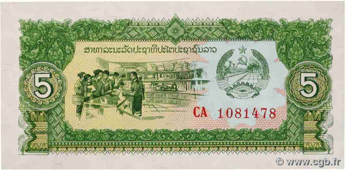 5 Kip LAOS 1979 P.26b fST+
