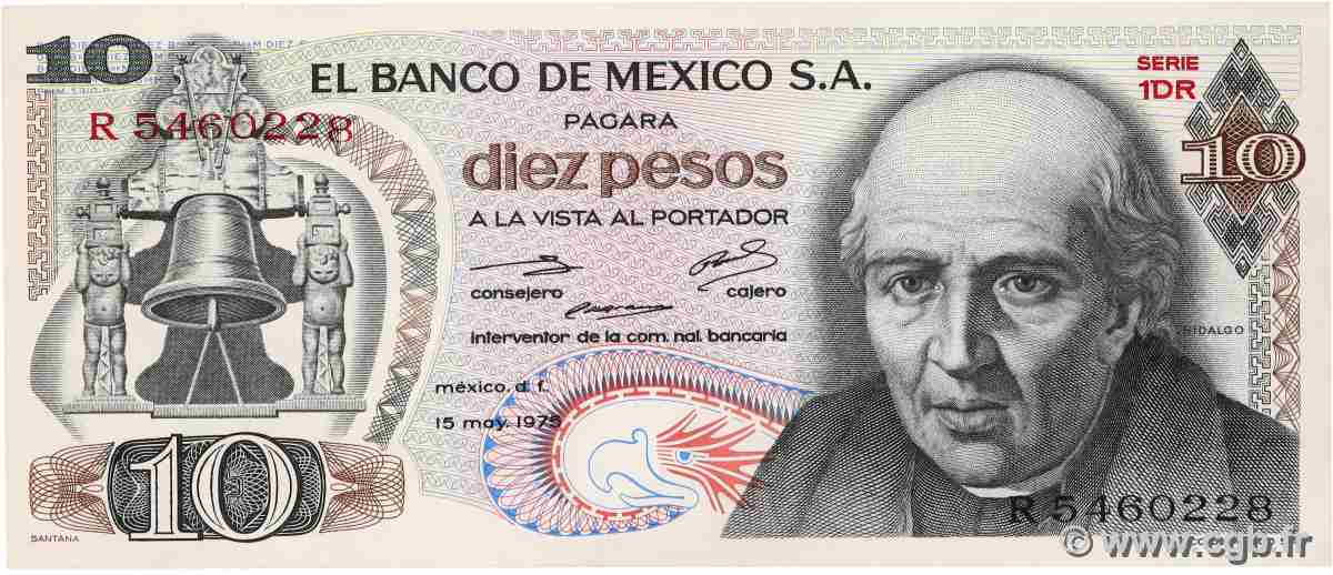 10 Pesos MEXICO 1975 P.063h VZ