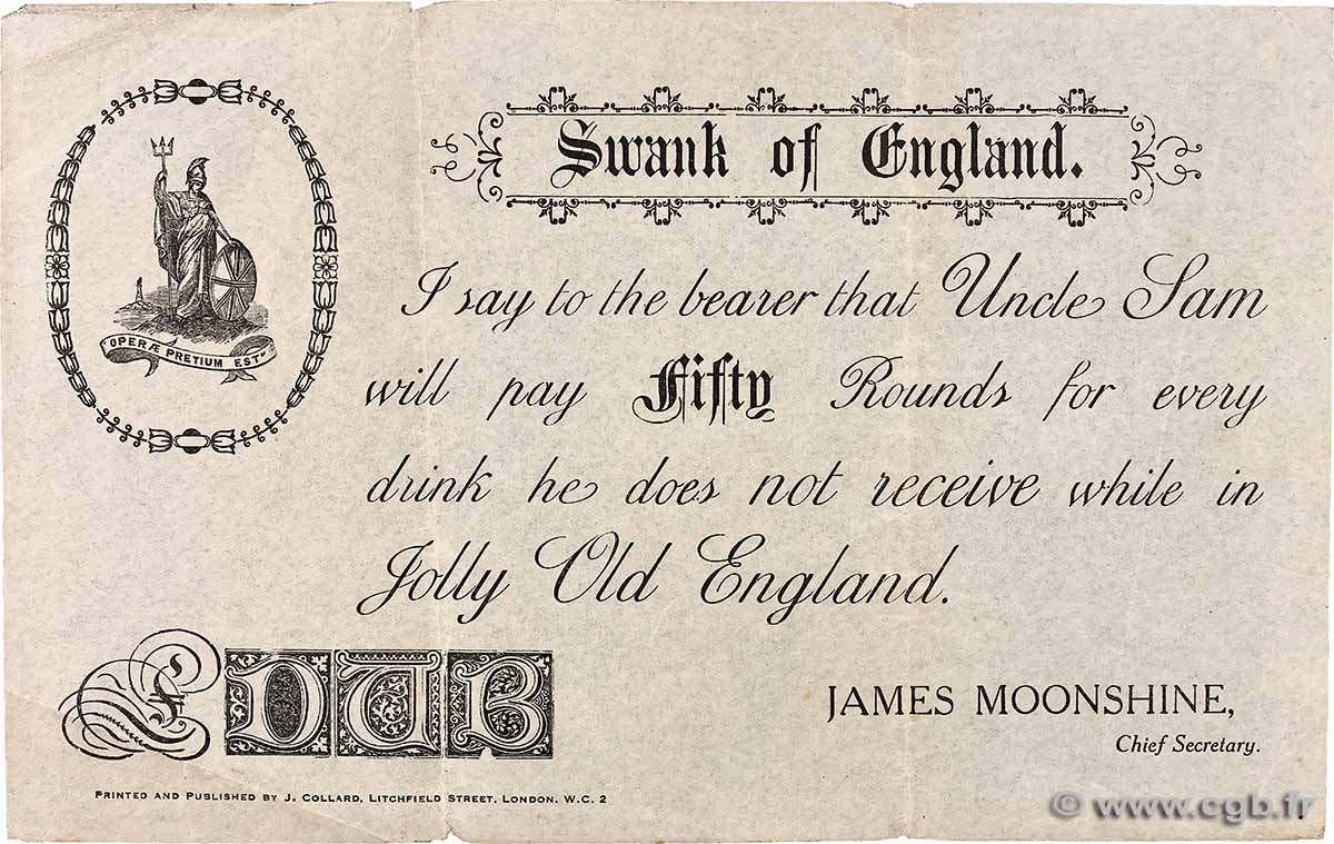 50 Rounds ANGLETERRE 1920 P.- TTB+