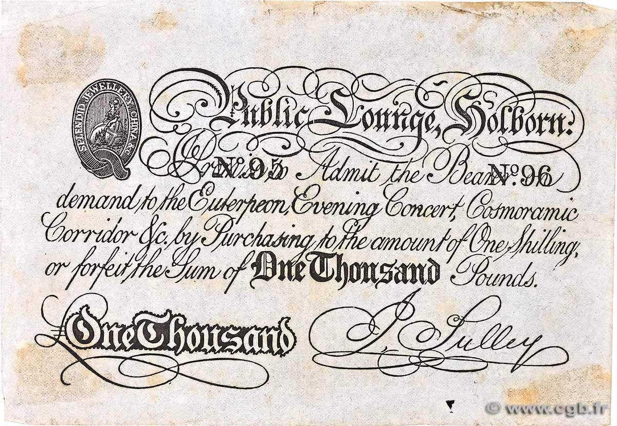 1000 Pounds ANGLETERRE 1834 P.- TTB+
