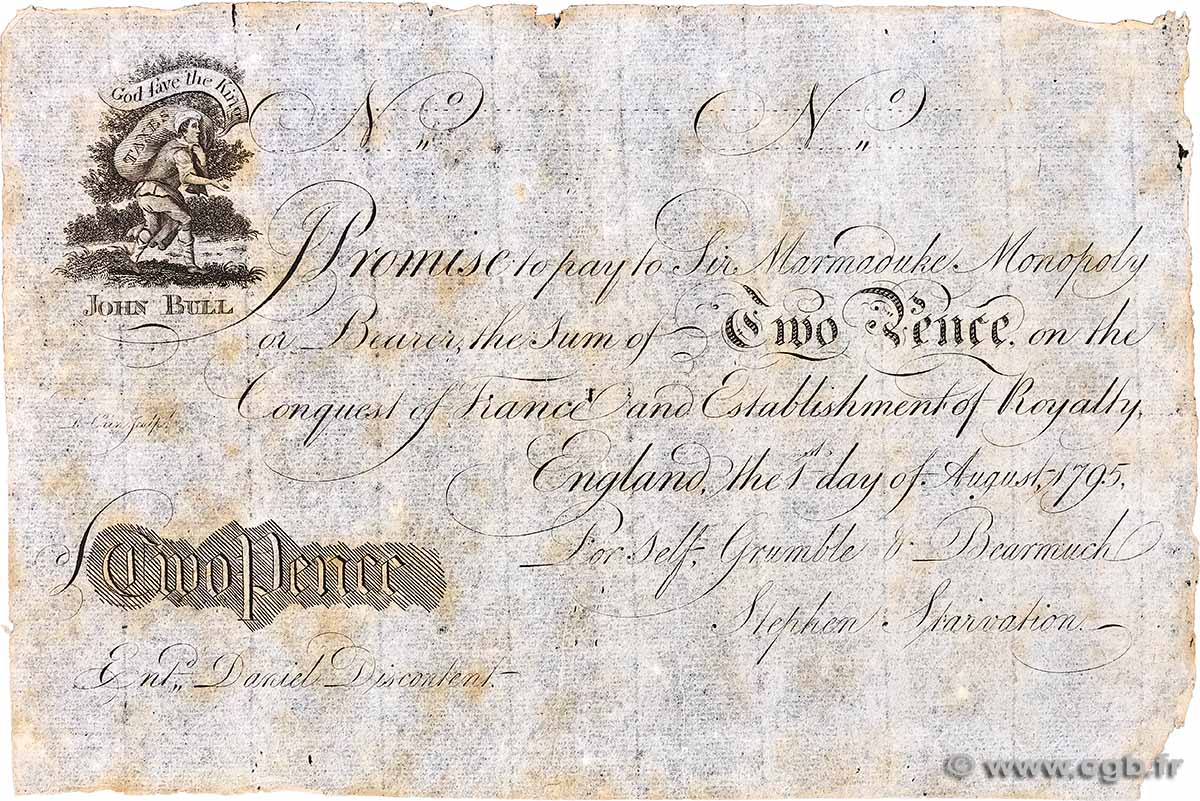 2 Pence ANGLETERRE 1920 P.- TB