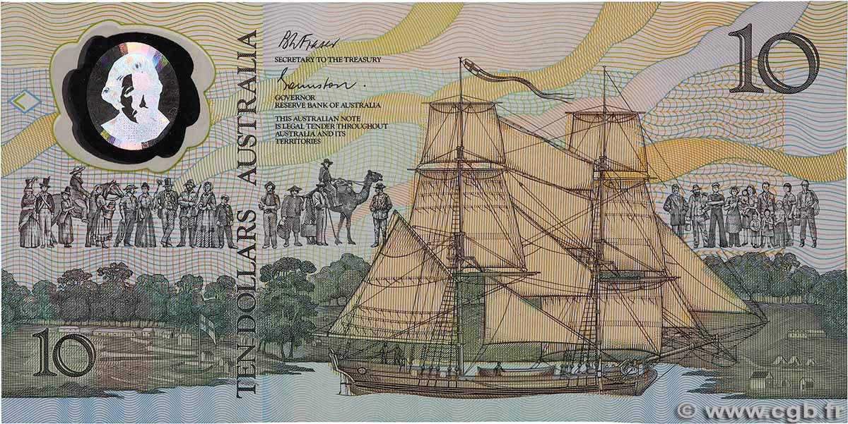 10 Dollars Commémoratif AUSTRALIA 1988 P.49b FDC