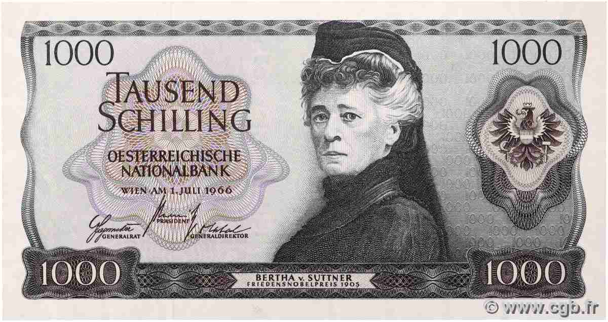 1000 Shilling AUSTRIA 1966 P.147a AU