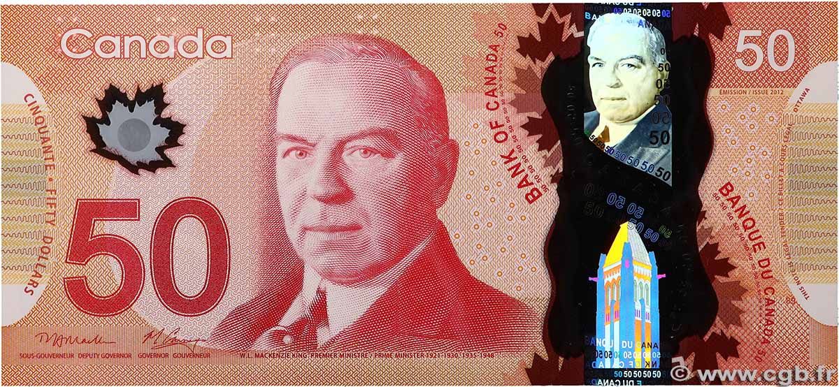50 Dollars CANADA 2012 P.109a UNC