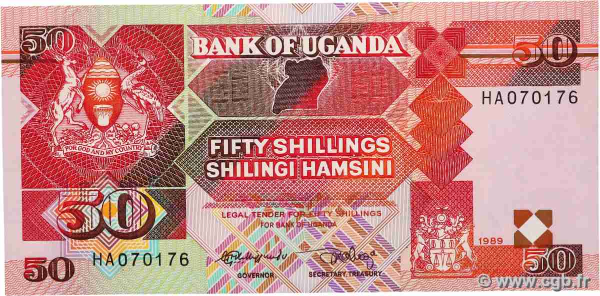 50 Shillings OUGANDA 1989 P.30b NEUF