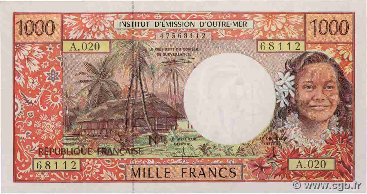 1000 Francs POLYNÉSIE, TERRITOIRES D OUTRE MER 2000 P.02e SUP+